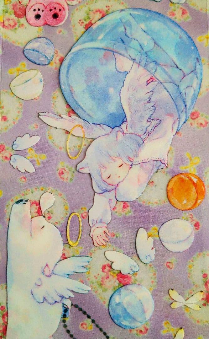 J905＃精灵扭蛋(PET)田小宝切り売り海外人物マステ女の子苜暖