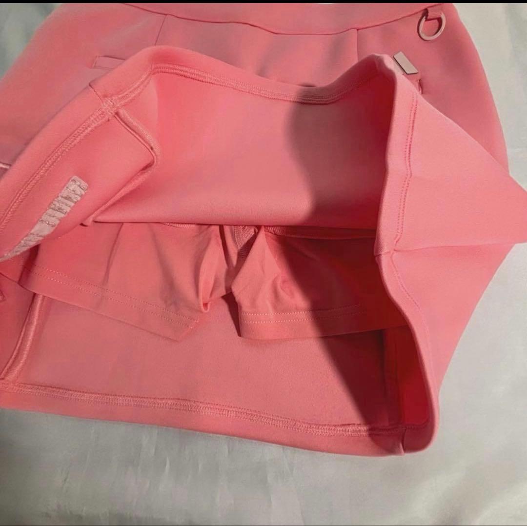 新品adidas ゴルフダンボールニットフーディースカート セット　ビックロゴ