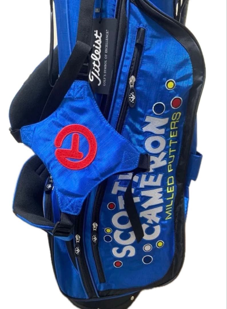 新品未使用　スコッティキャメロン　キャディバッグ　スタンド式　ブルー