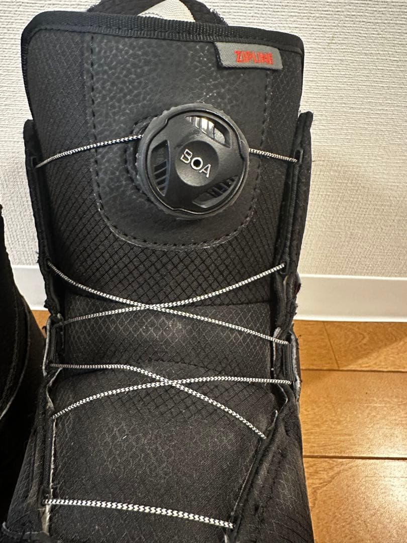 BURTON YOUTH ZIPLINE 子ども用スノーボードブーツ ブラック