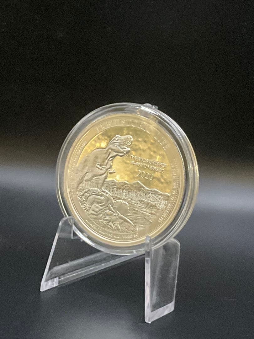 2020年プレヒストリックライフ ティラノサウルス レックス 1オンス銀貨