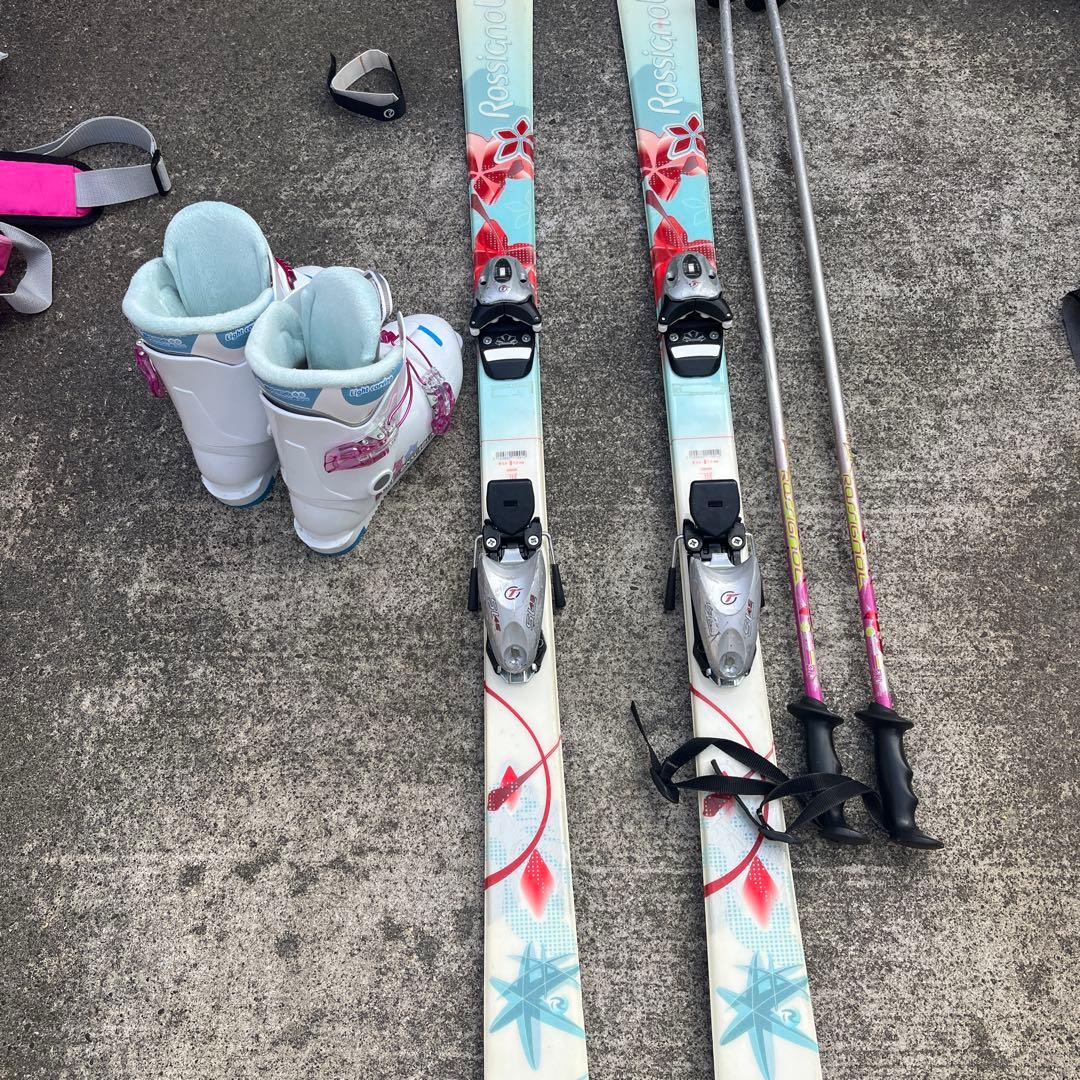 ロシニョール　Rossignol スキーセット ホワイト/ブルー　140 キッズ