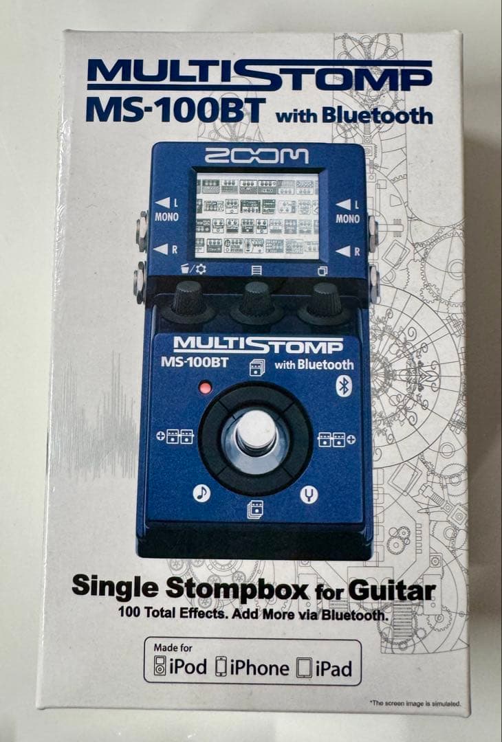 【連休値下】ZOOM MS-100BT Bluetoothギターエフェクター箱付