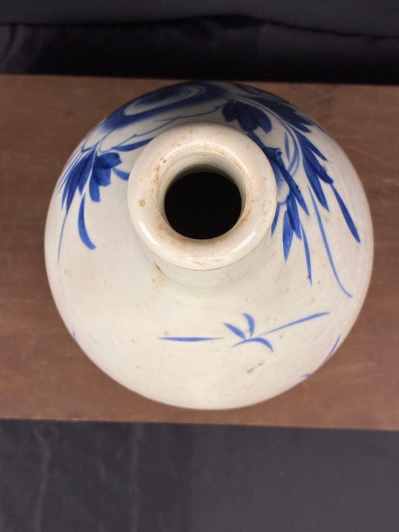 古伊万里 染付 花瓶 大徳利 徳利⑤