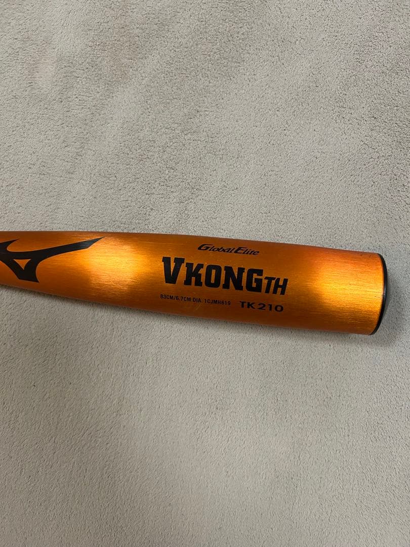 硬式　バット　VKONGTH TK210 ミズノ　83㎝　780g 中学