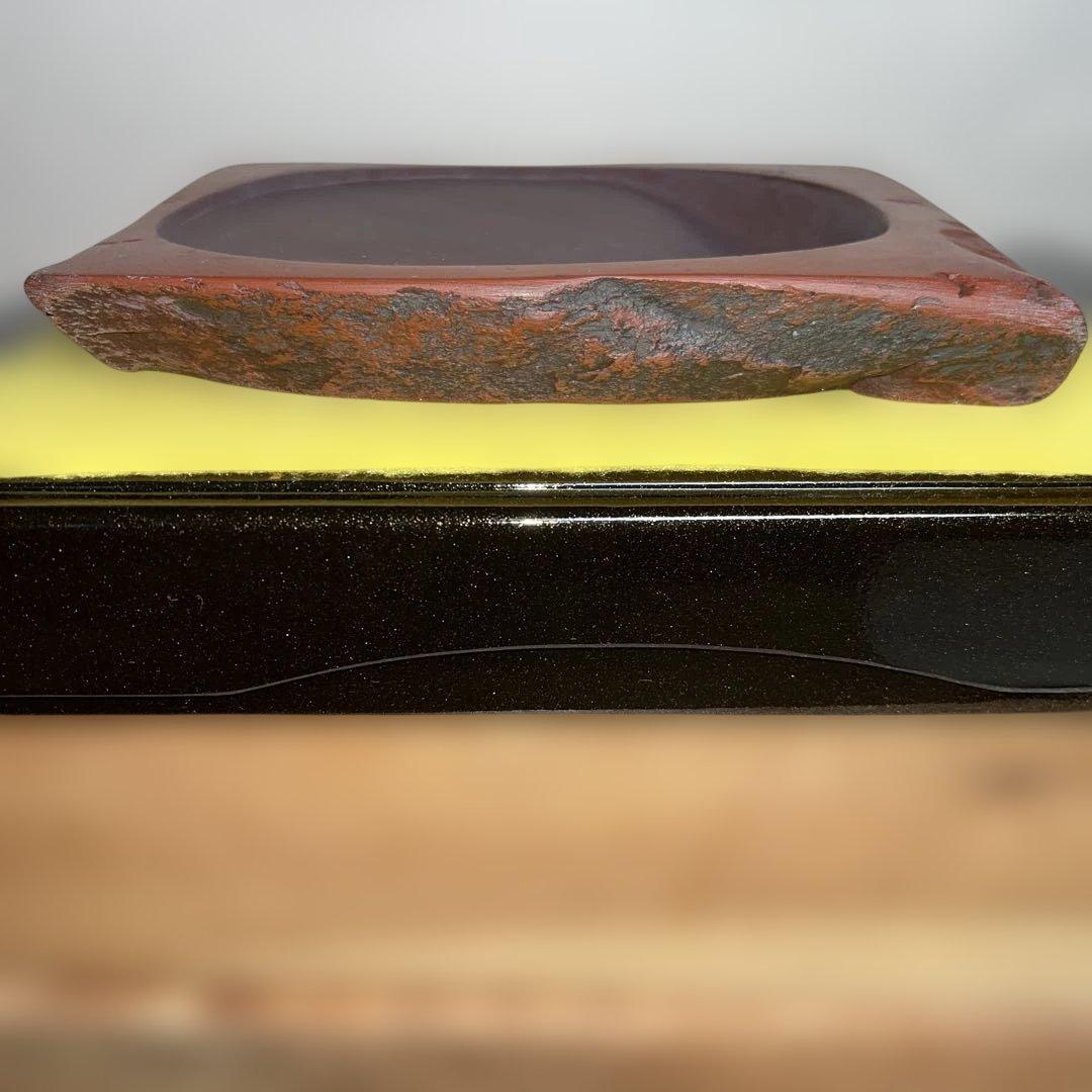 ⭕️紫雲石硯　佐藤鉄三郎　1Ｋg超え　自然硯　年代物