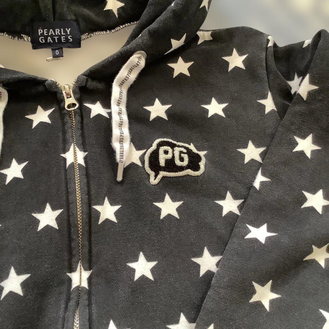 PEARLY GATES 星柄フルジップパーカー セットアップ　サイズ0