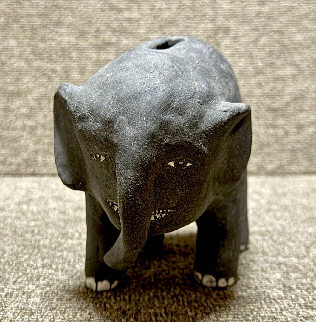 ゾウ 象 貯金箱 奥山泉