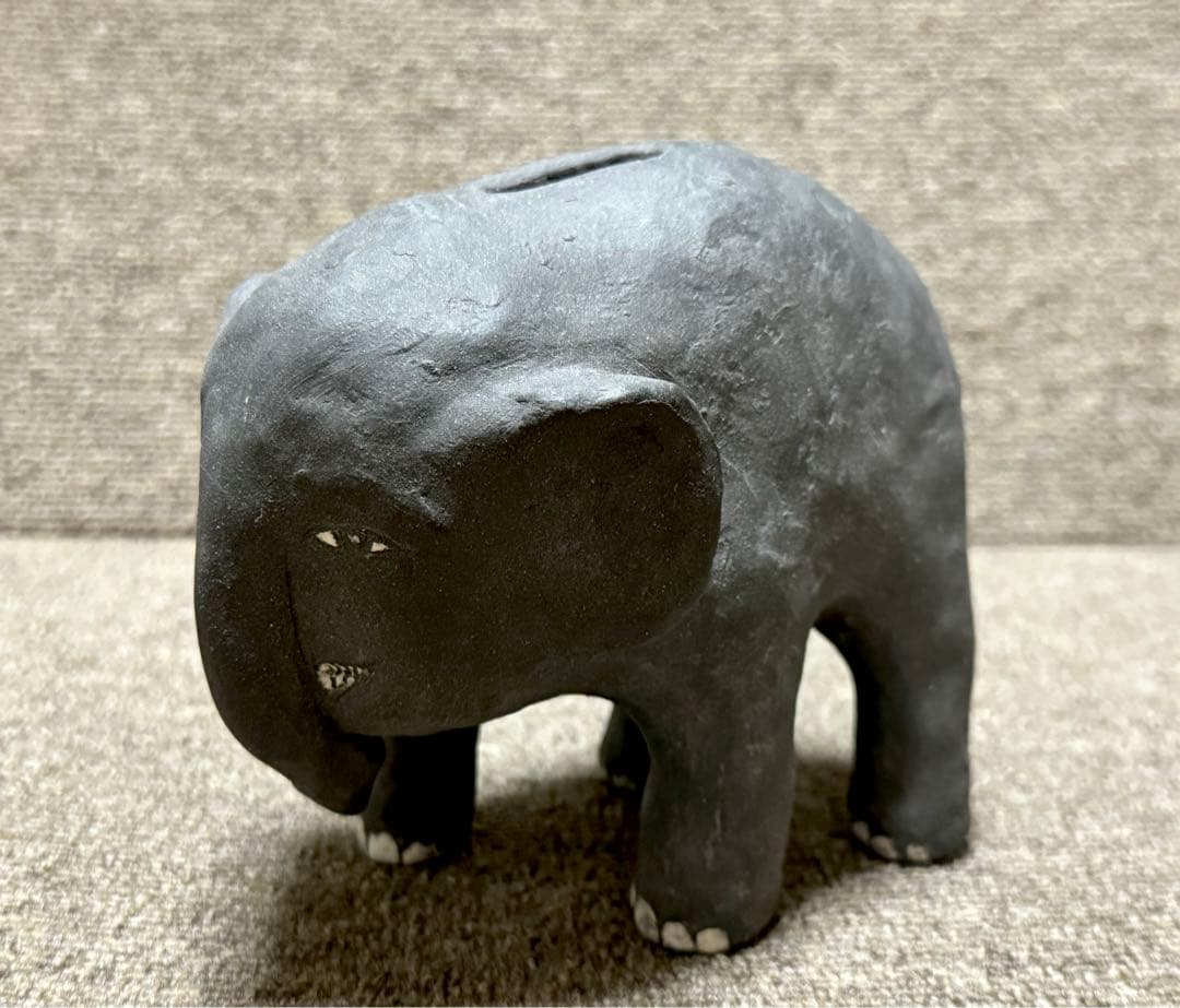 ゾウ 象 貯金箱 奥山泉