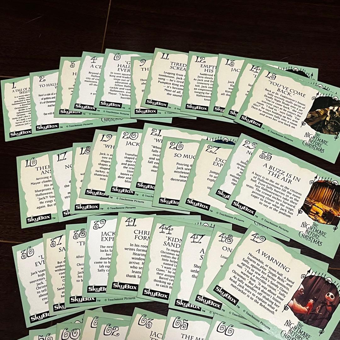 超希少　レア　1993年製　ディズニー　ナイトメア　コレクションカード　セット