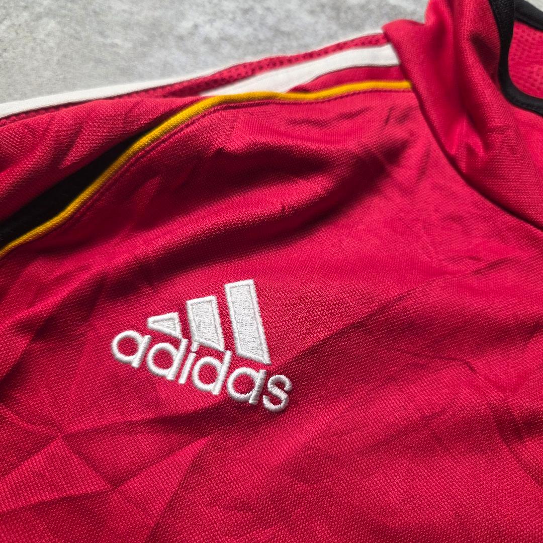 adidasアディダスドイツ代表アンセムトラックジャケットサッカードローコード赤