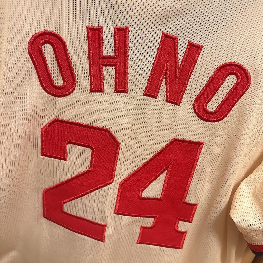 広島東洋カープ　大野豊　復刻ユニフォーム　Lサイズ　刺繍