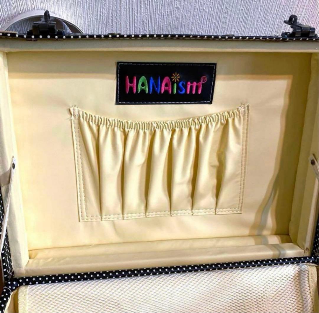 ゴスロリータメイドキャリーバッグ黒白ドットキャリーケース旅行バッグS機内持ち込み