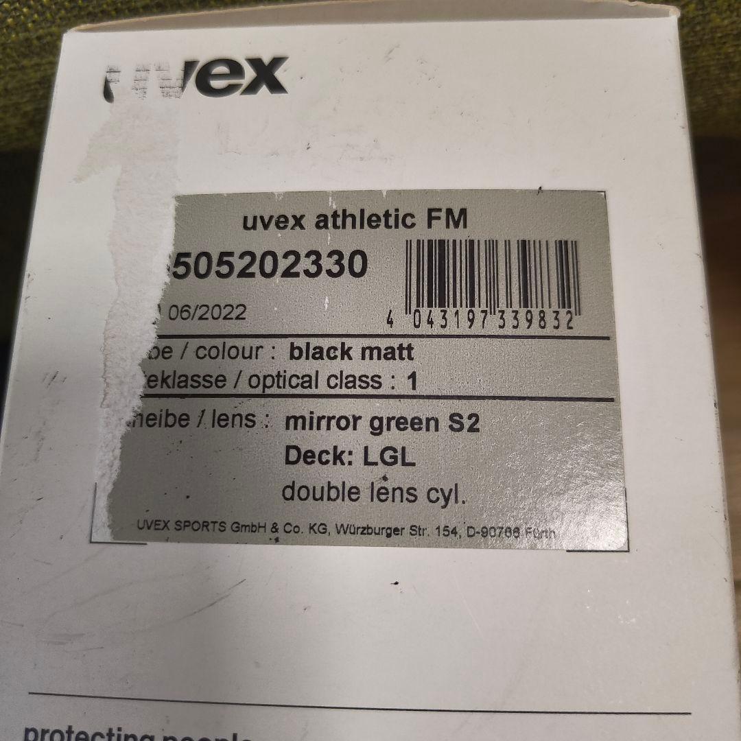 ウベックス uvex athletic FM　black matt ミラーレンズ