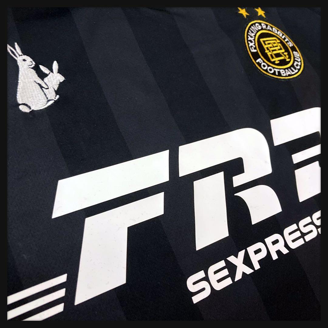 【新品タグ付き】FR2★センターロゴ ゲームシャツ サッカー 即完売L 入手困難