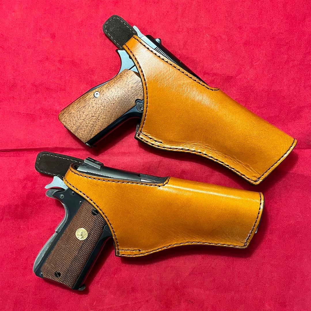期間限定値下げ　整備済 革製ヒップホルスター オートマチック用　1個