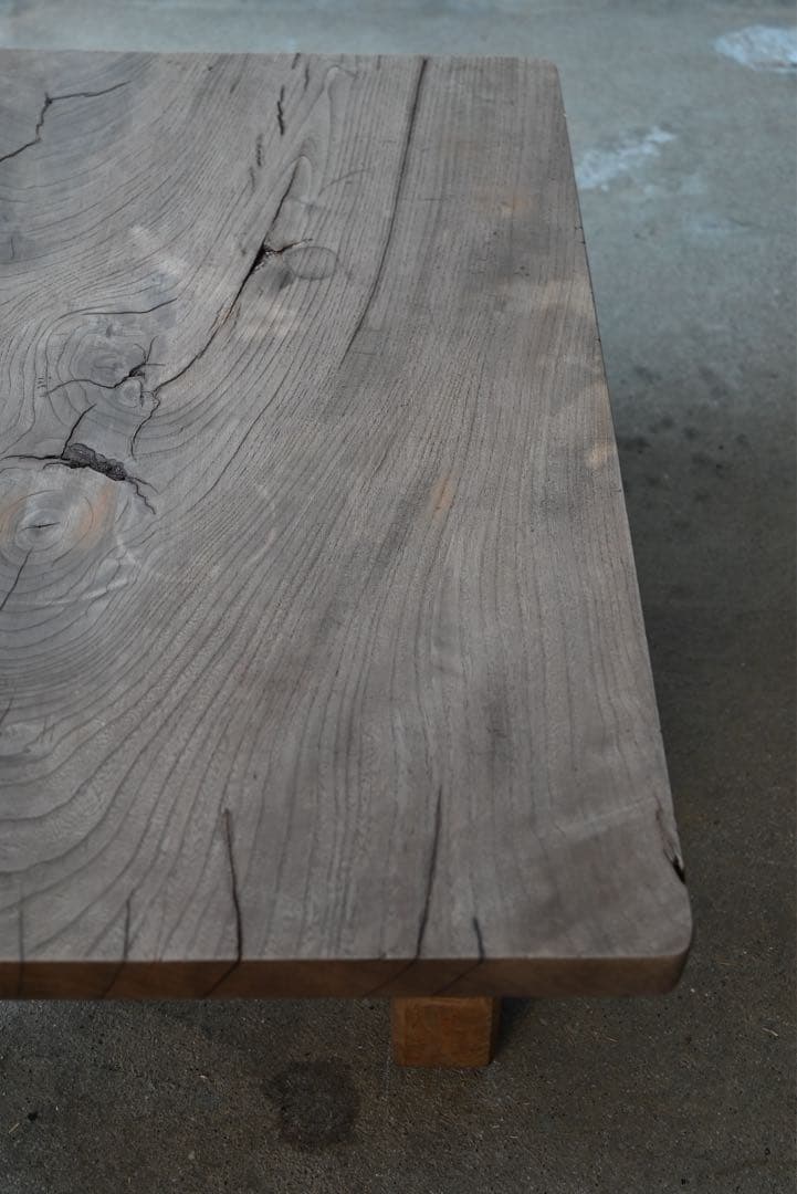 アンティーク 古家具 古道具 無垢材 座卓 ローテーブル 展示台 花台 欅