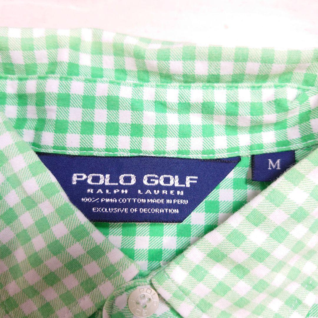 ポロゴルフラルフローレン ポニー刺繍 てんとう虫 ギンガムチェック ピマコットン