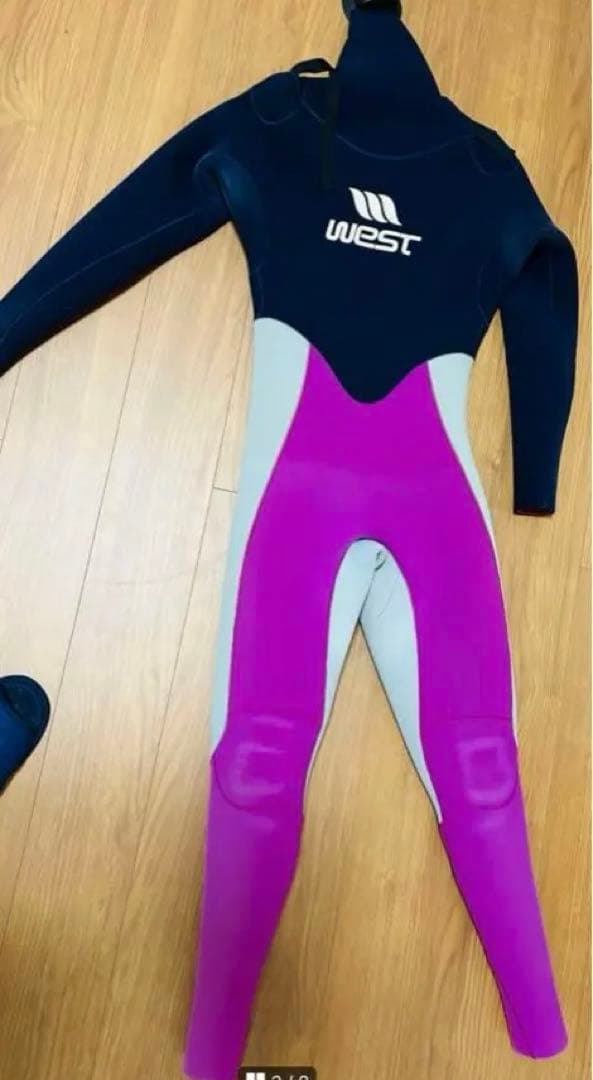 瑞稀WESTセミドライ5ミリ✖️3ミリ XL ネイビー/グレー/ピンク