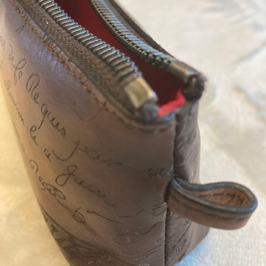 BERLUTI イタリア製 手書き風レザーペンケース