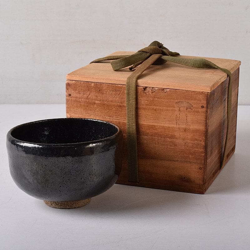 茶道具　黒楽茶碗　時代箱　V　R8499
