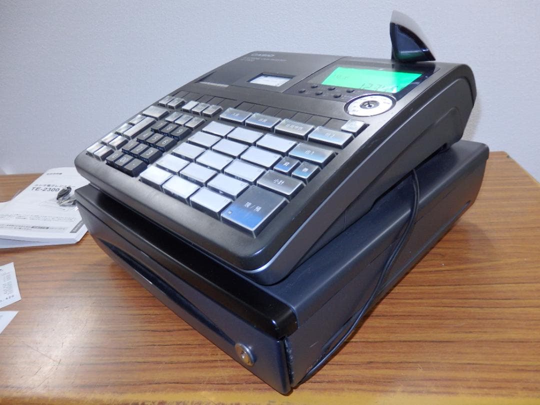 6110 設定無料 CASIO TE-2300 電子レジスター 15部門