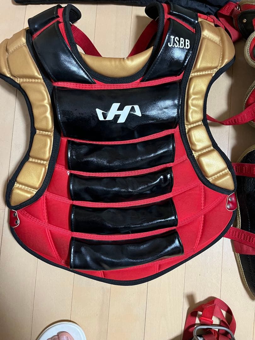 ハタケヤマ 軟式キャッチャー用防具セット 収納袋付き