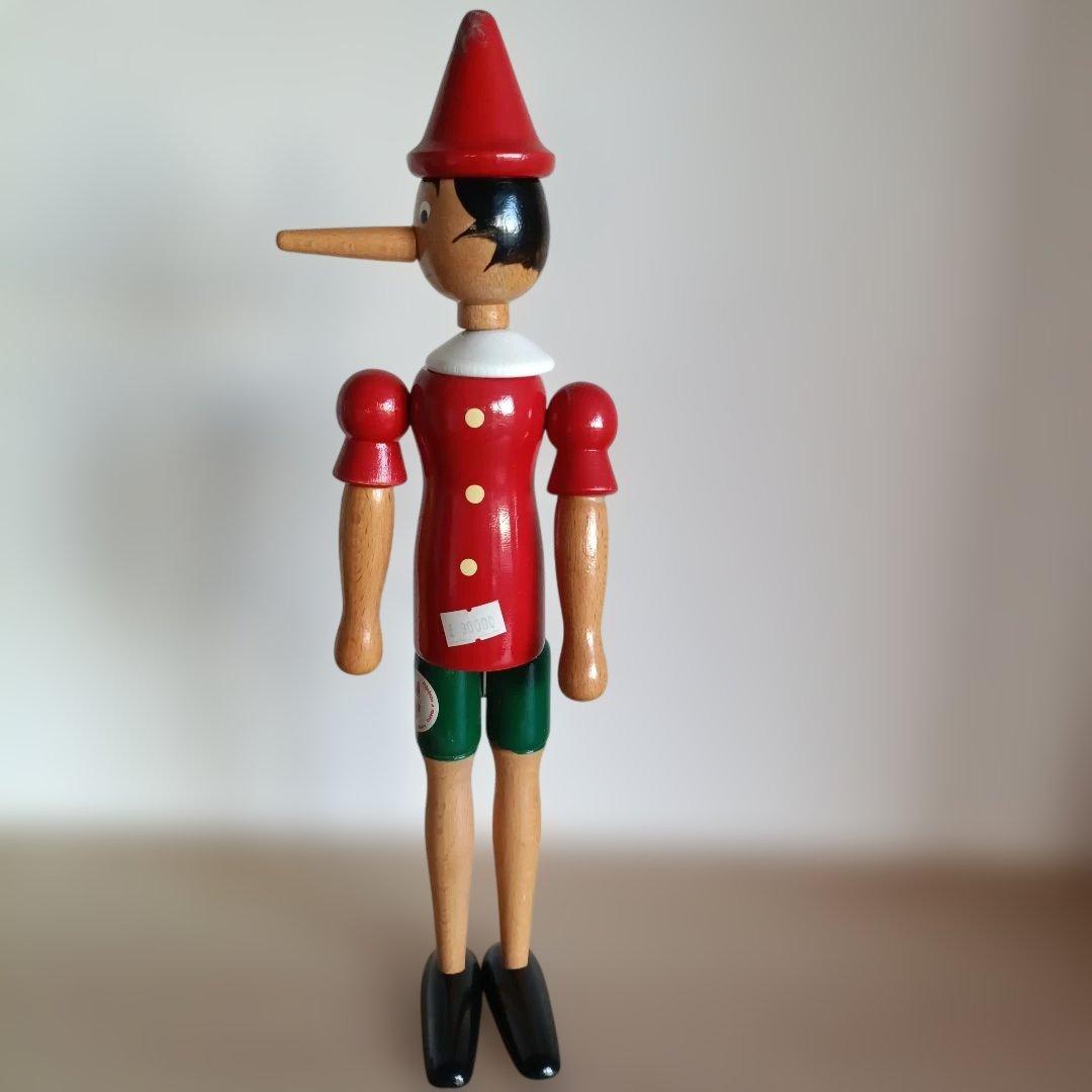 木製　ピノキオ　人形　イタリア製