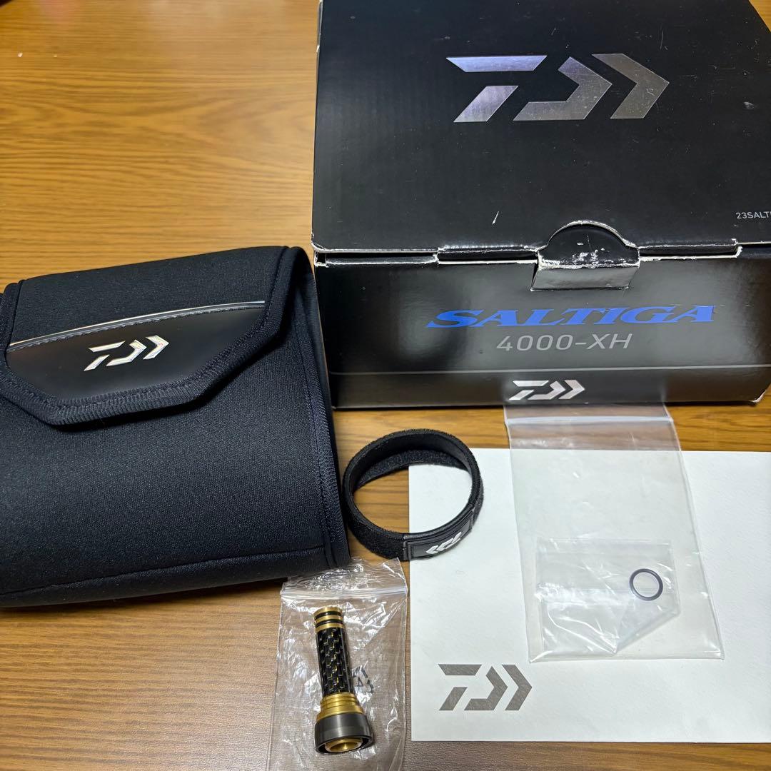 23 ソルティガ 4000-XH リールスタンド付き 糸付き