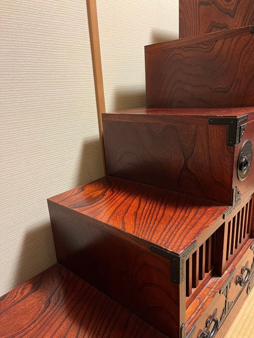 岩谷堂階段箪笥No886　民芸箪笥　かくし箱付き