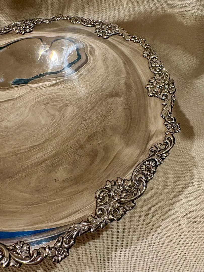 銀製　和光　コンポート皿　トレイ