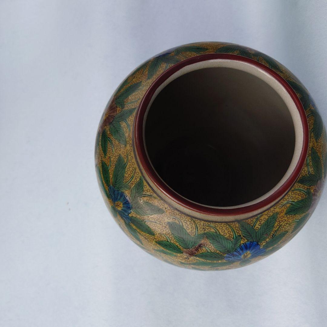 九谷　壺　角福　花瓶　花生　華道　骨董　古美術　幕末　明治