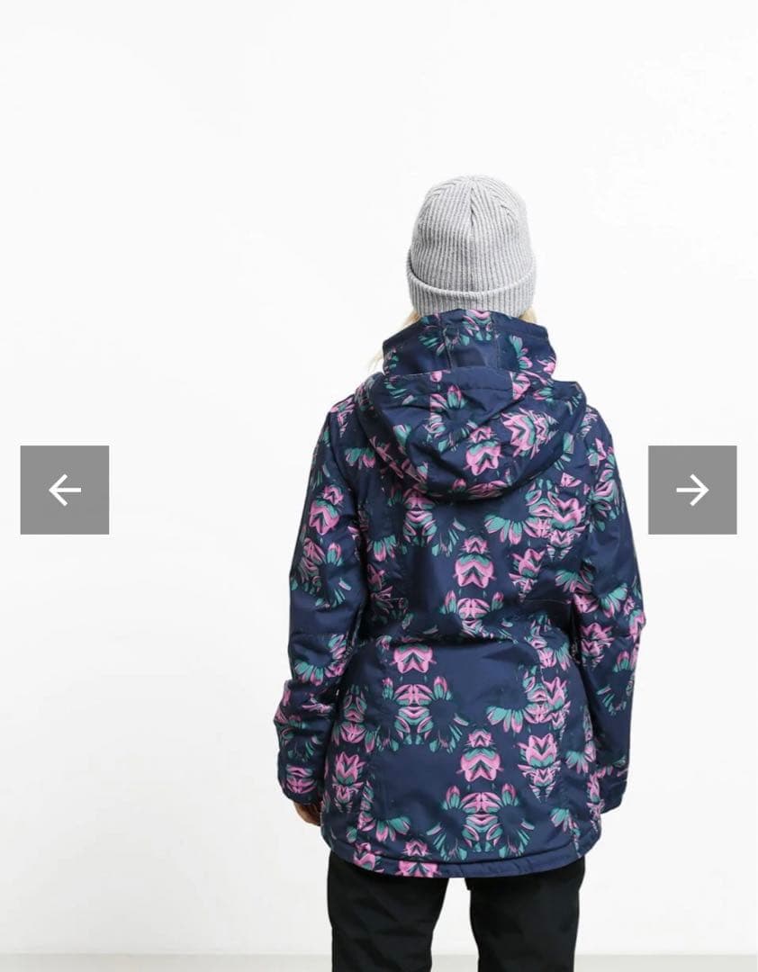 Burton スノーボード用 ネイビー花柄ジャケット