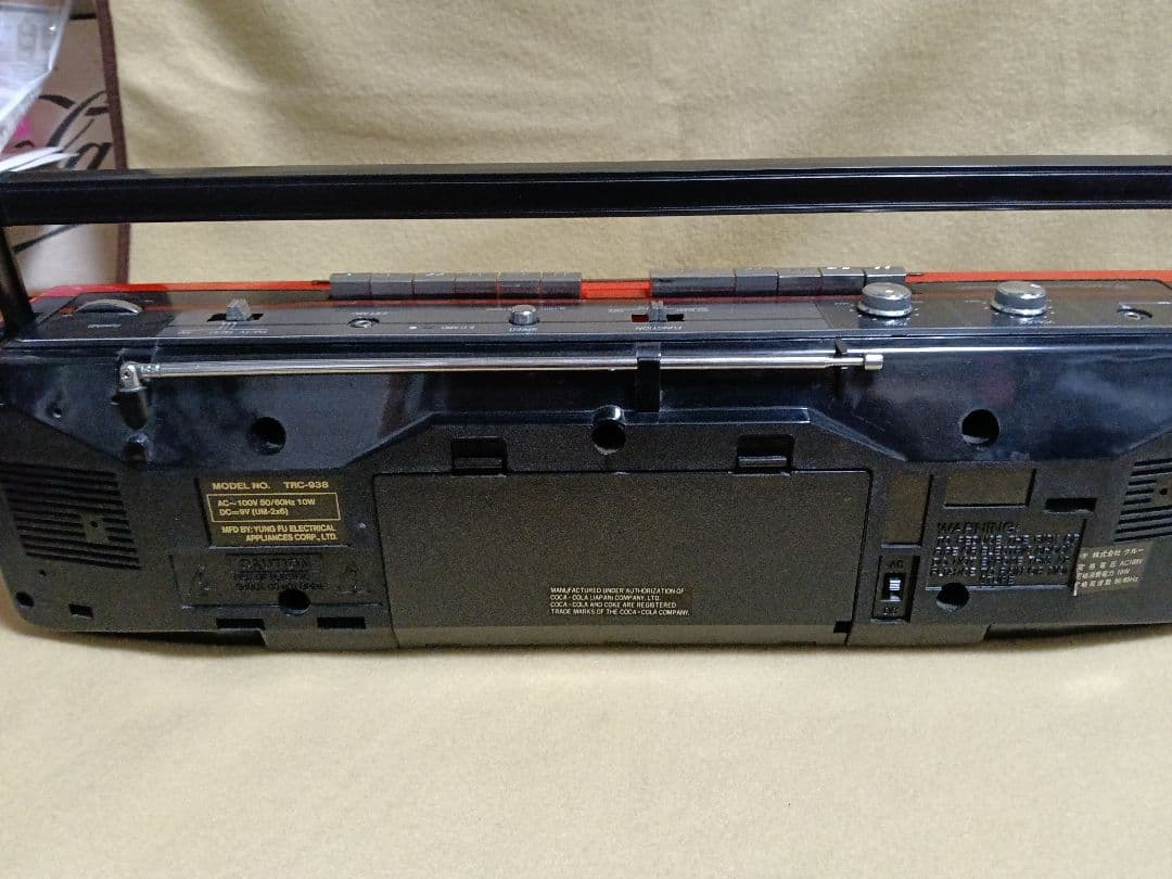 Coca-Cola ダブルカセットラジカセ　ジャンク品