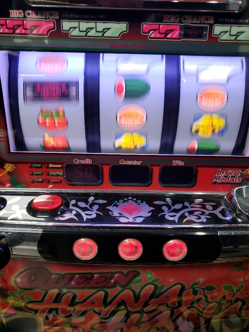 パチスロ　実機　クイーンハナハナ　30 パイオニア