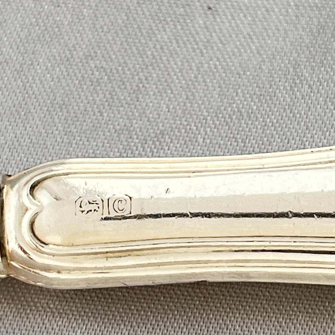 【Mappin & Webb】【純銀ハンドル】 ティーナイフ 6本 ケース