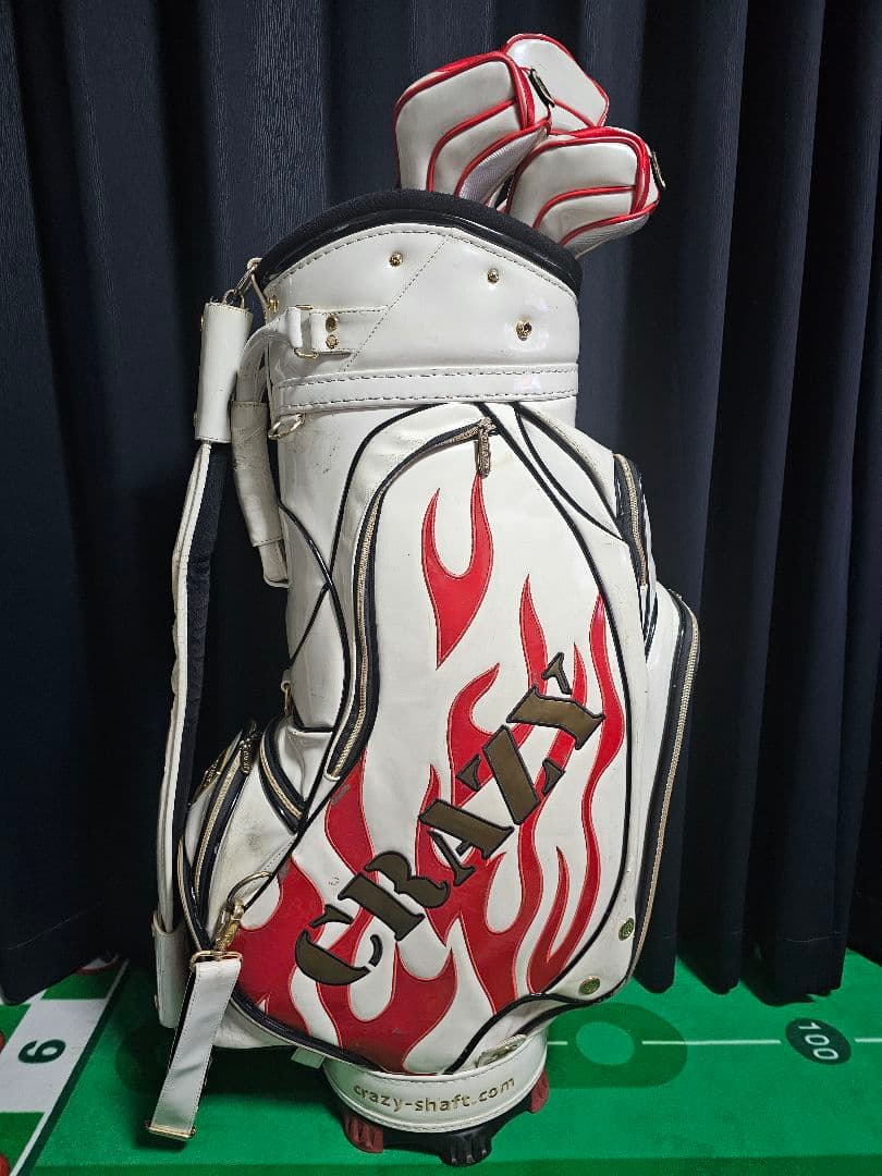 CRAZYキャディーバック ヘッドカバー付き