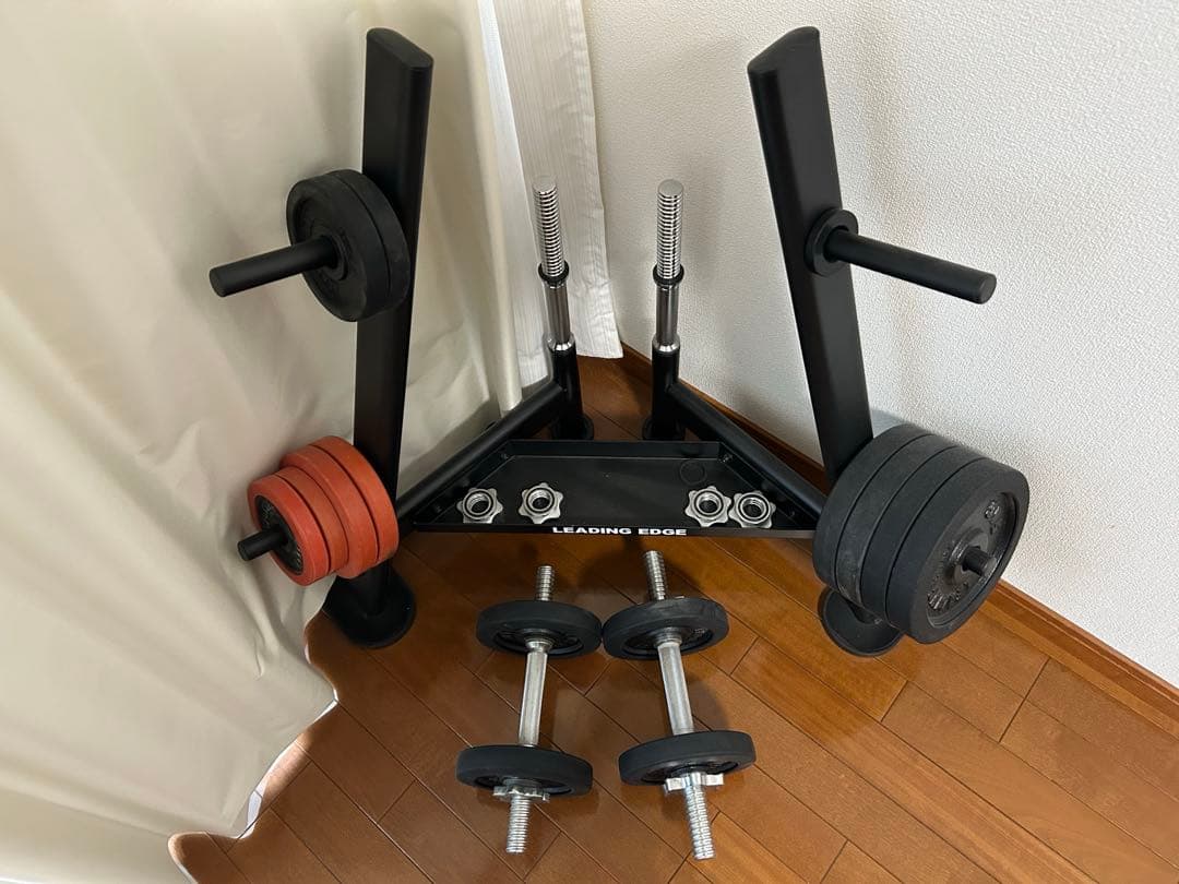 リーディングエッジ ダンベル 30kg×2＋プレートラック 【大阪福島区限定】