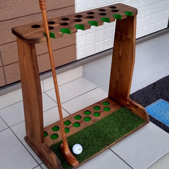 ゴルフクラブスタンド13本＋7本　塗装仕上、3色より選べます【完成品でお届け】