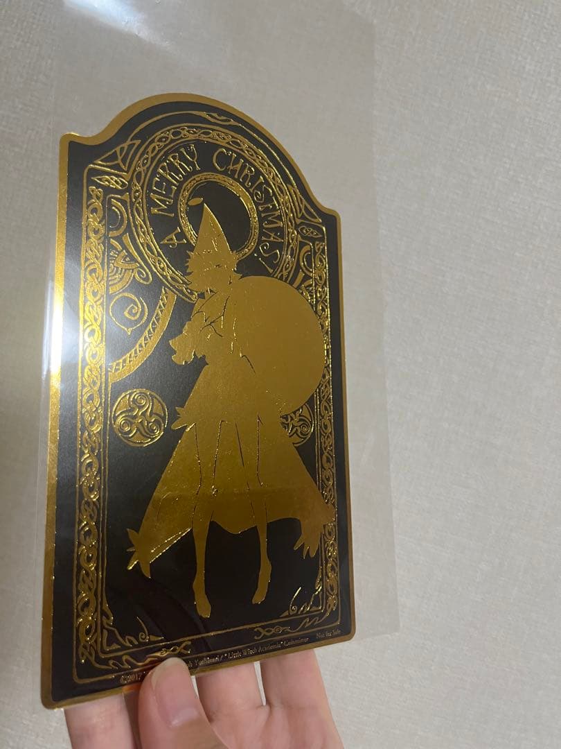 シャリオカード　芳垣祐介 原画展 リトルウィッチアカデミア　クリスマスカード