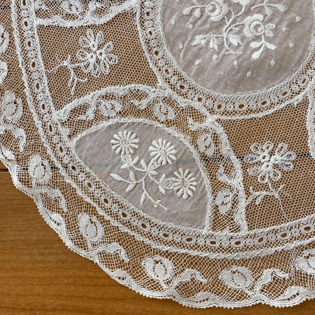 アンティークノルマンディーレースドイリーA