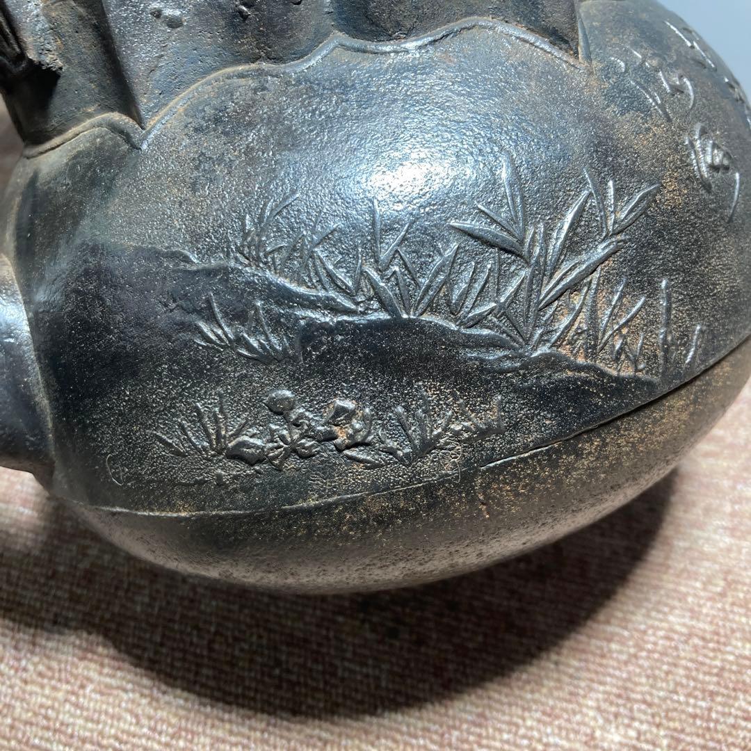 明治期大国寿朗名品鉄瓶