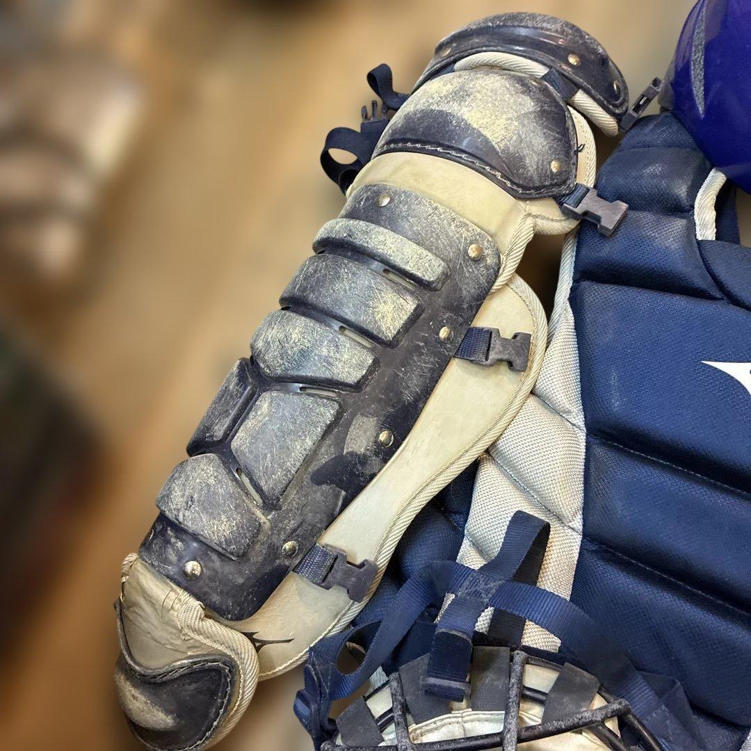 か*な様 ミズノ JSBB 少年軟式用キャッチャー防具セット ネイビー　ゼット