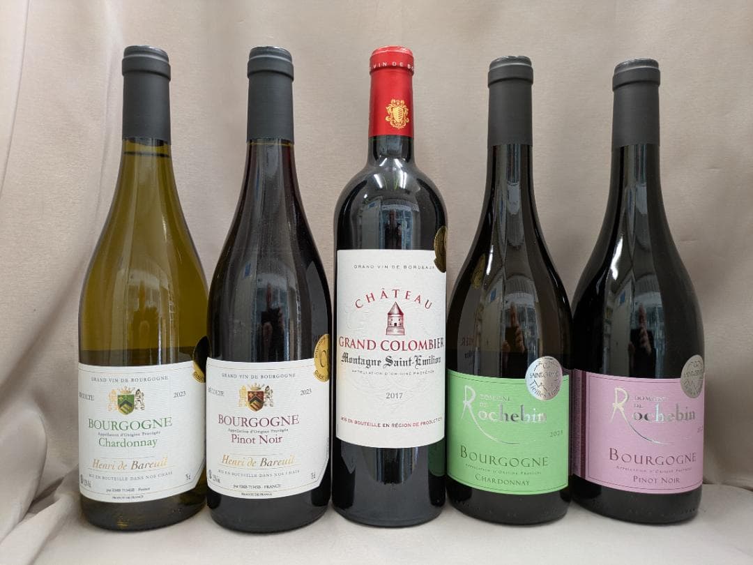 ブルゴーニュ　モンターニュサンテミリオン セレクション赤3白2計5本750ml