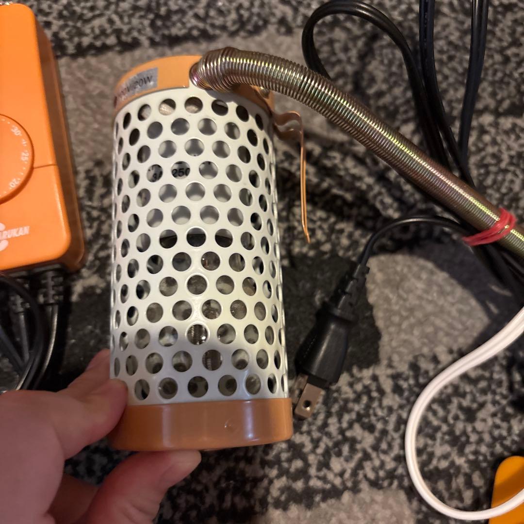 保温球＆サーモセット　保温電球　カバー付き＋ミニマルサーモ＋ヒーター＋テープ(