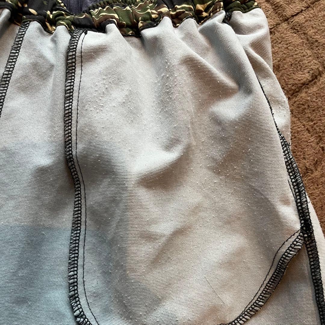 【MMA×ranor】デニム＆バンダナ＆カモフラ　ランニングショートパンツ