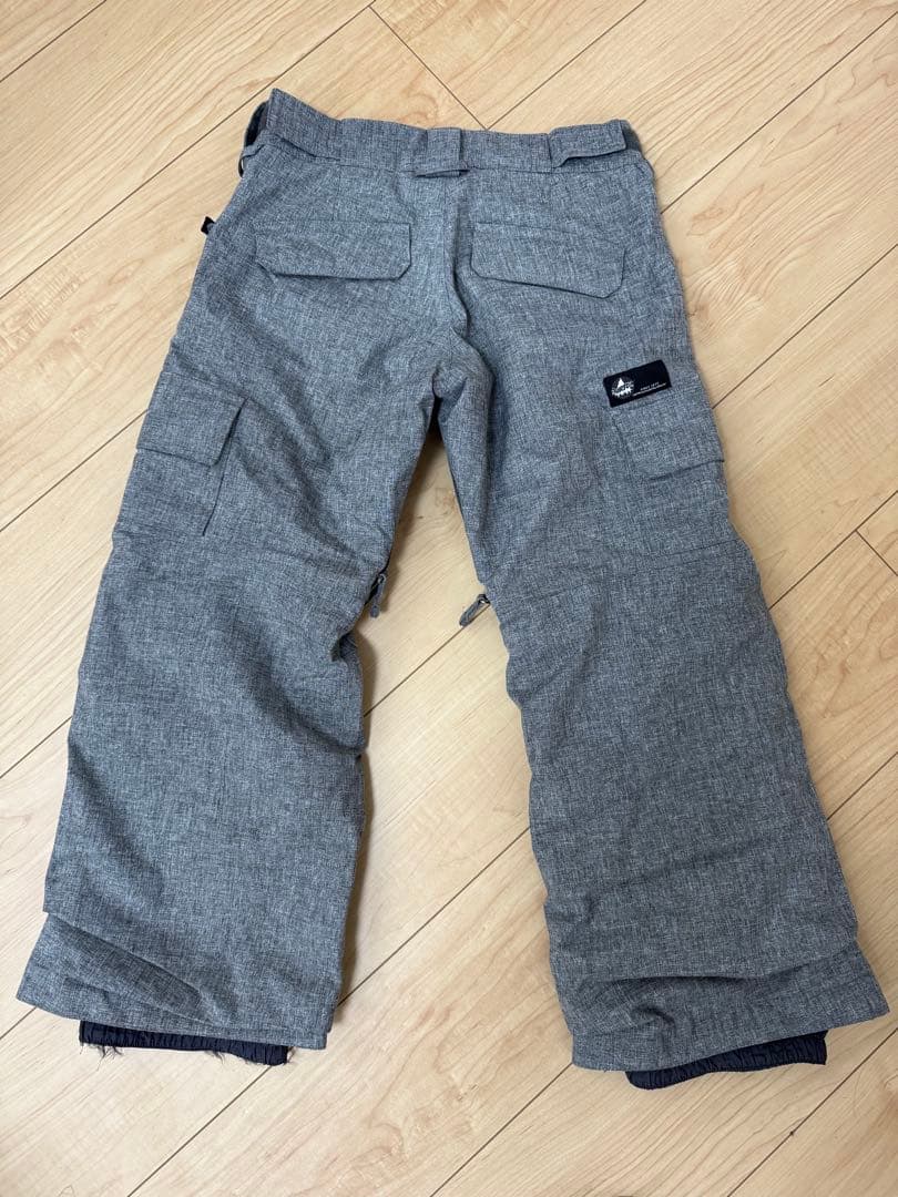 Burton チェック柄ジャケットとスノーボードパンツセット グローブ付き