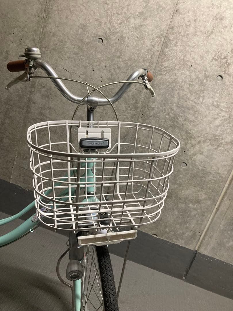 美品 ブリヂストン　24インチ　子供用自転車 ミントグリーン （東京23区）