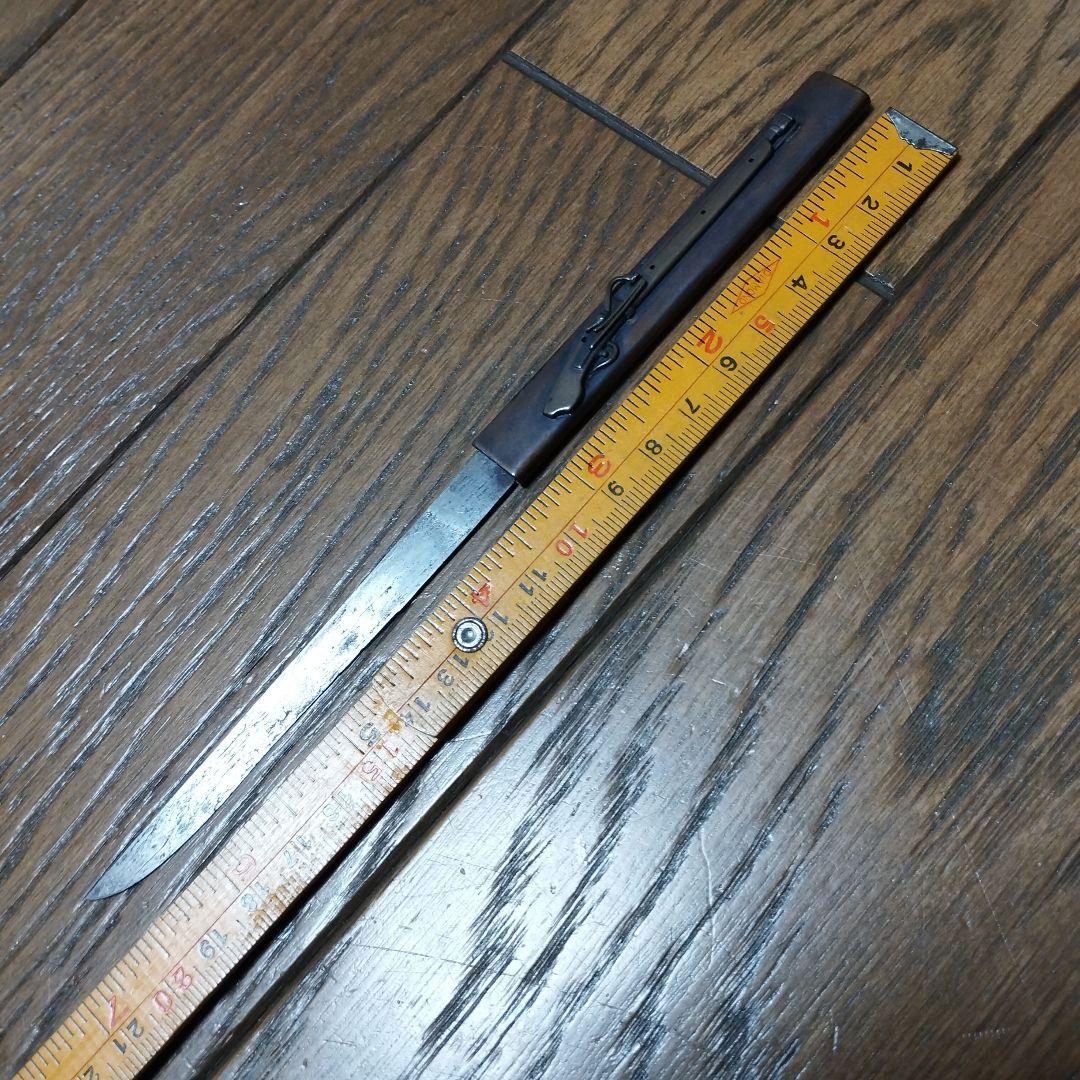 武具　笄．小柄セット　火縄銃図案　骨董品　刀装具　珍品