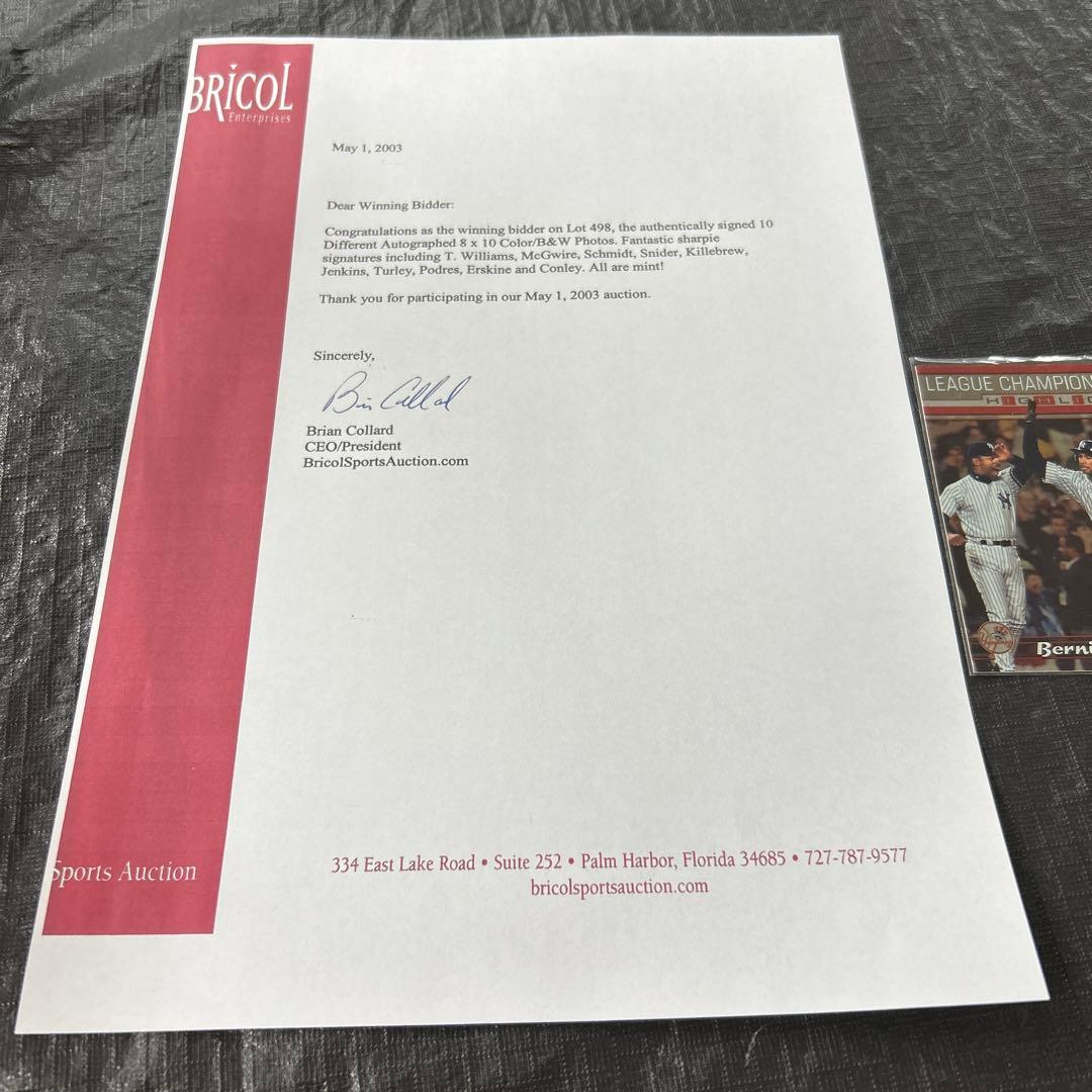 MLB  ファーガソン ジェンキンス  直筆サイン入りフォト　シカゴカブス